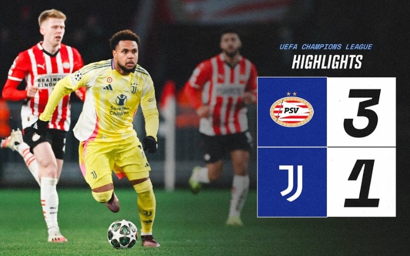 PSV vs Juventus - Một trận cầu đầy cảm xúc